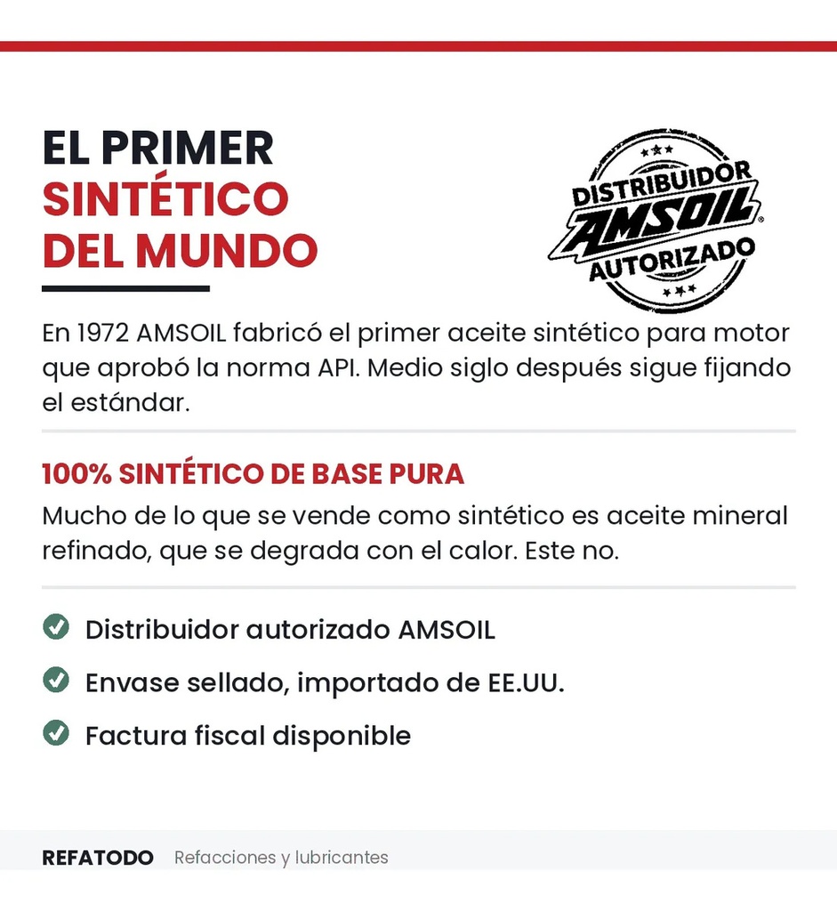 Aceite 10w30 Amsoil Moto 100% Sintetico Jaso Ma2 1 Litro
