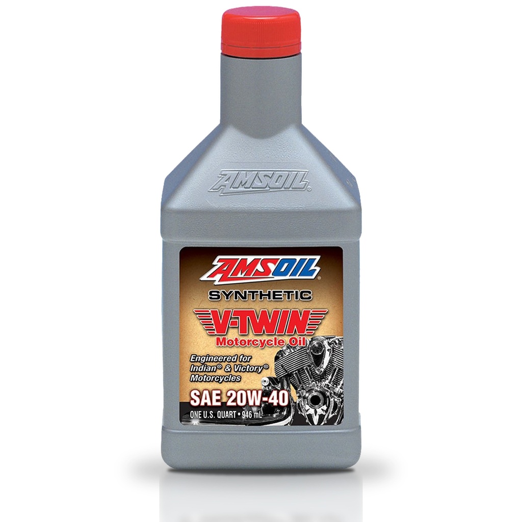 Aceite 20w40 Amsoil Motocicletas V-twin Sintetico 1 Litro