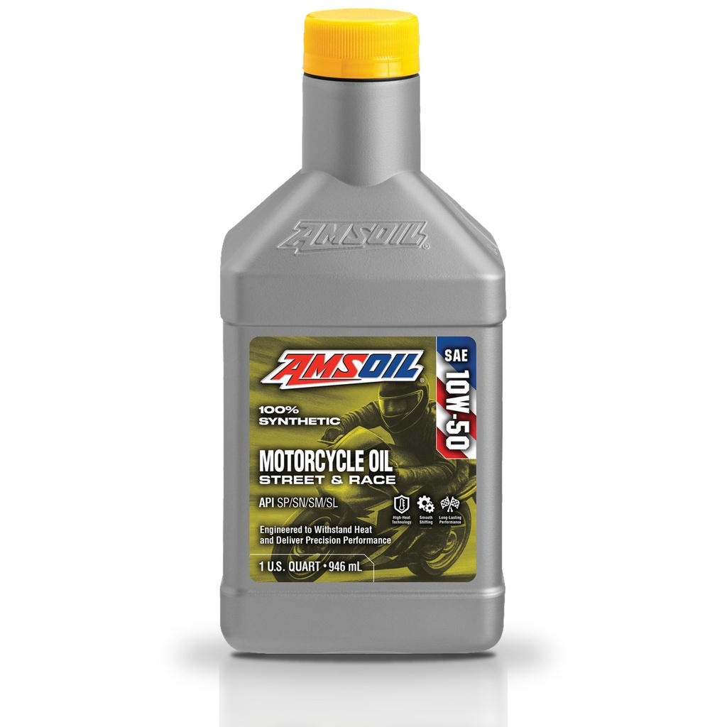 Aceite 10w50 Amsoil De Motocicleta 100% Sintetico Metric 1L