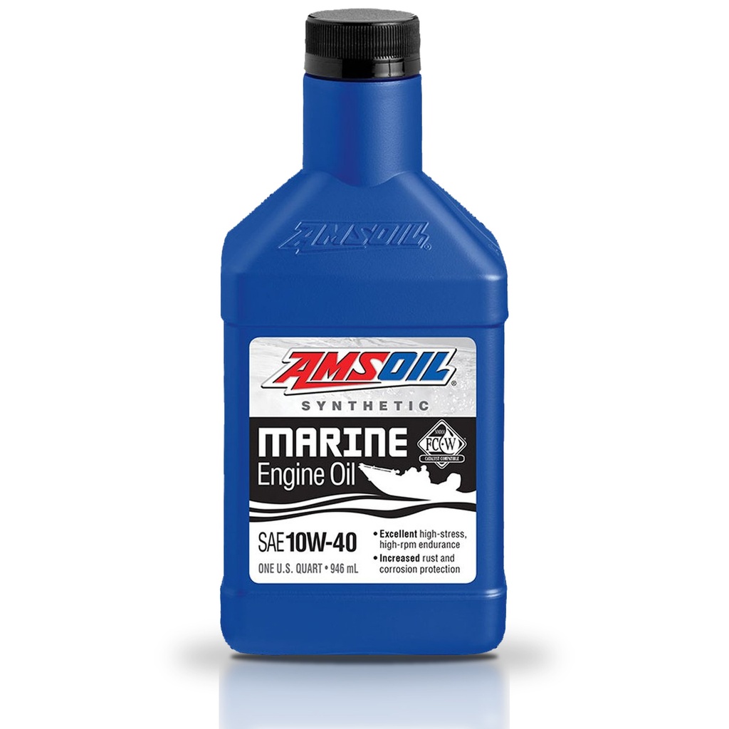 Aceite 10w40 Amsoil Marino Sintetico Api Sn Jaso Ma 1 Litro