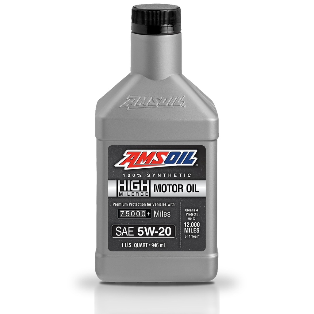Aceite 5w20 Amsoil Alto Kilometraje 100% Sintetico 1 Litro