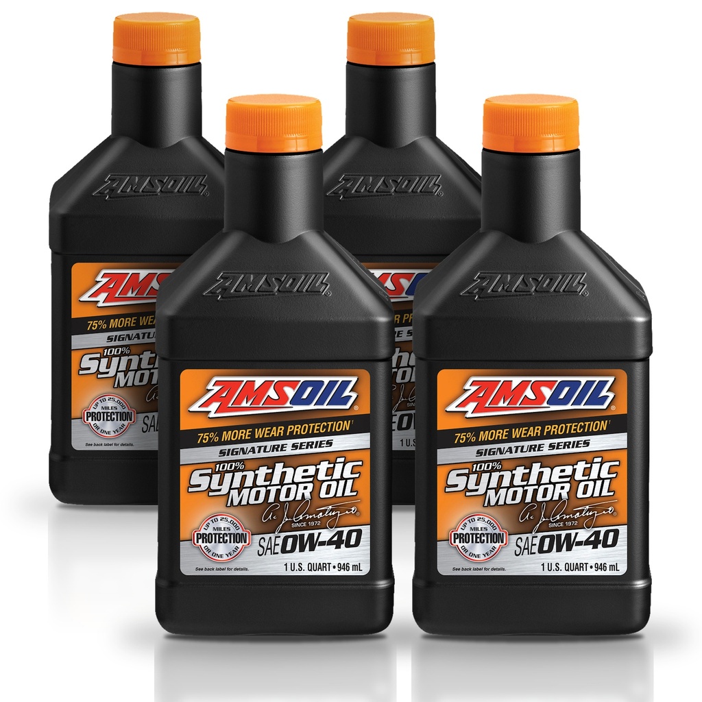 Kit De 4 Aceites De Motor 0w40 Amsoil Signature Sintetico