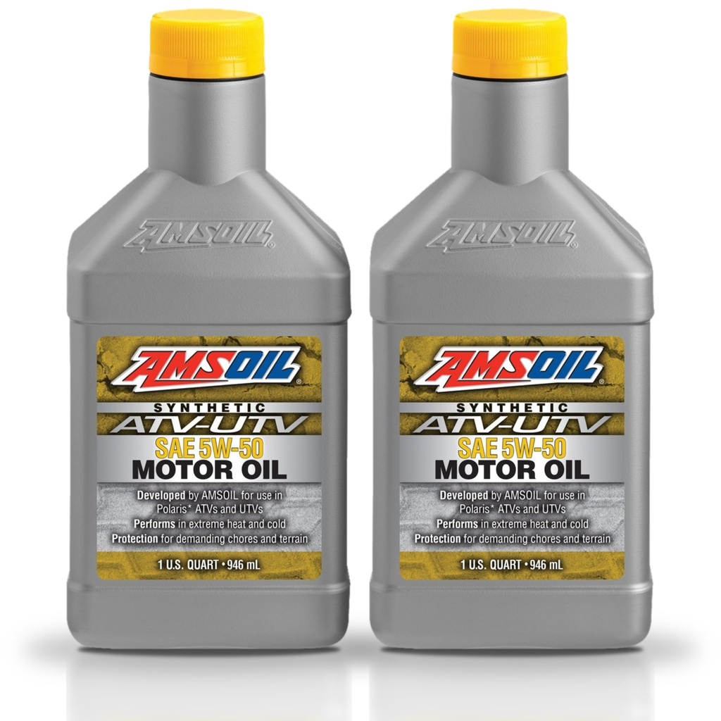 Kit De 2 Aceite De Motor 5w50 Amsoil Avt/uvt 100% Sintético 2l