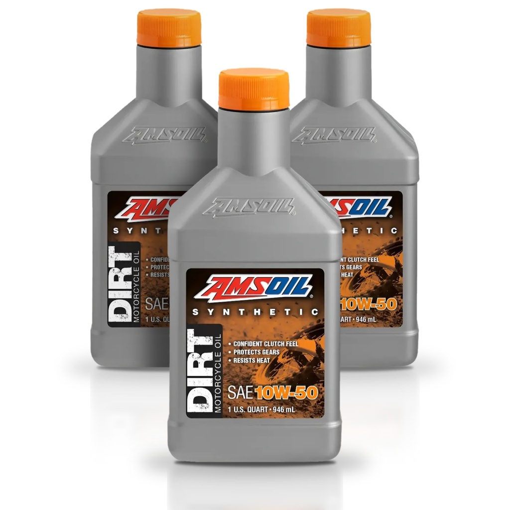 Kit De 3 Aceites 10w50 Para Motocicleta 100% Sintetico Amsoil 3l