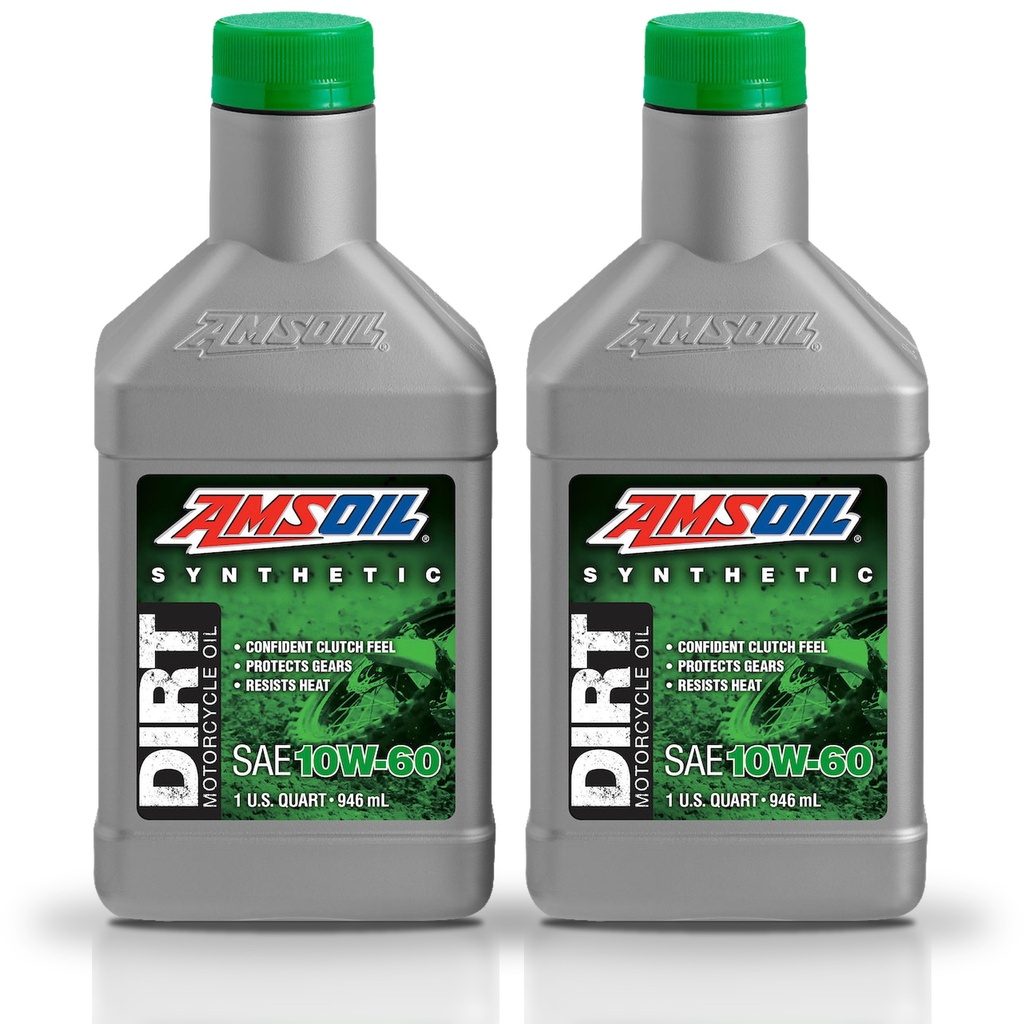 kit De 2 Aceites 10w60 Para Motocicleta Amsoil 100% Sintetico Litro