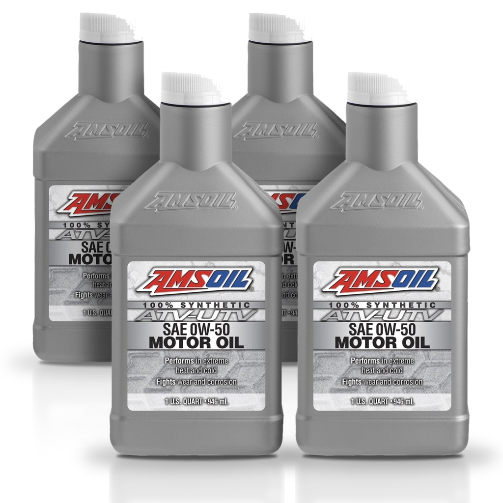 Kit 4 Litros 0W50 Synthetic ATV/UTV Motor Oil AMSOIL