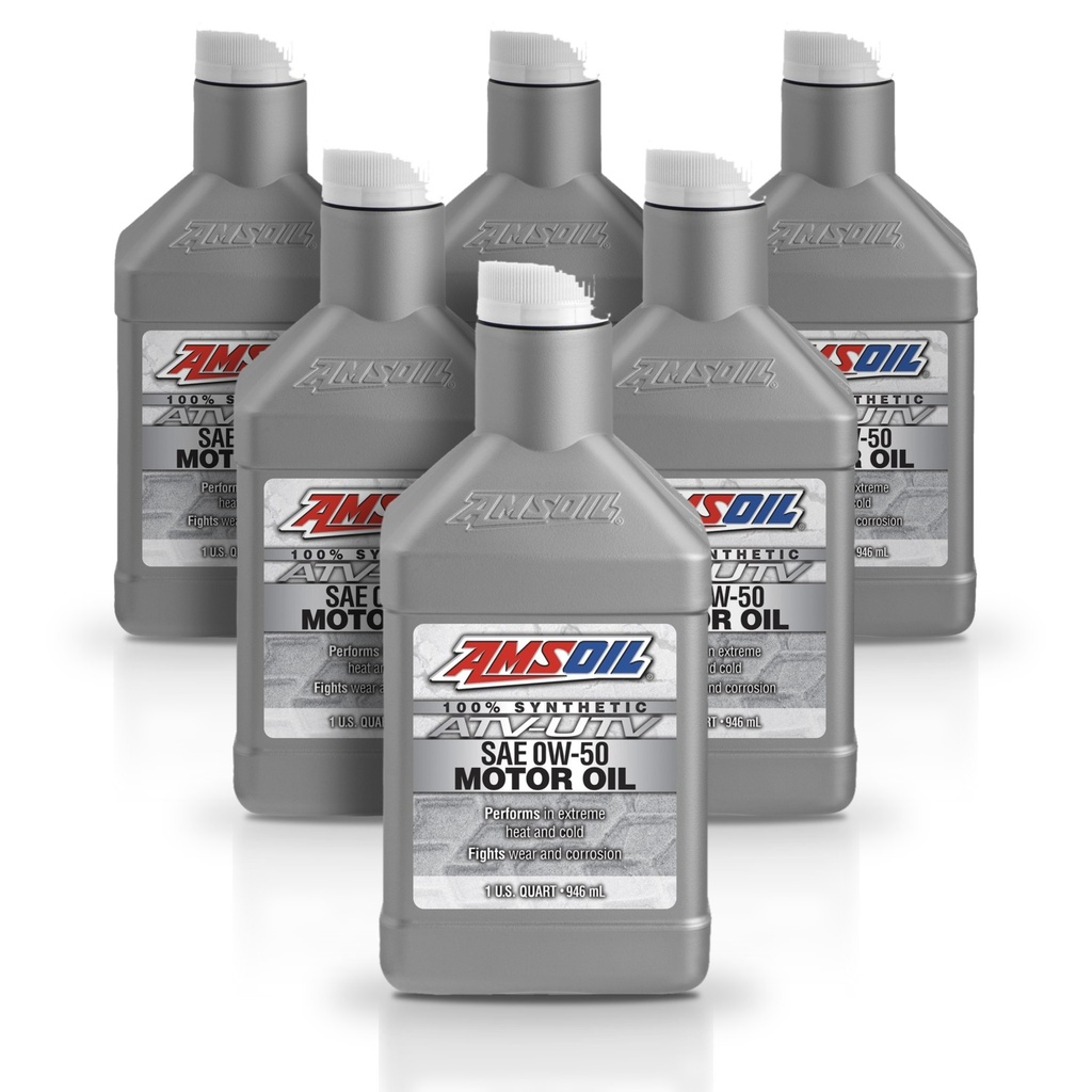 Kit 6 Litros 0W50 Synthetic ATV/UTV Motor Oil AMSOIL