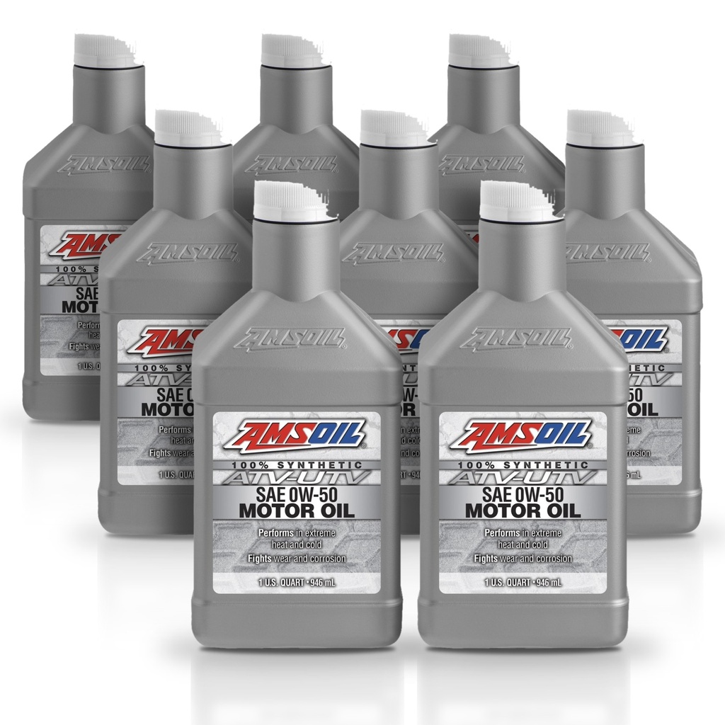 Kit 8 Litros 0W50 Synthetic ATV/UTV Motor Oil AMSOIL