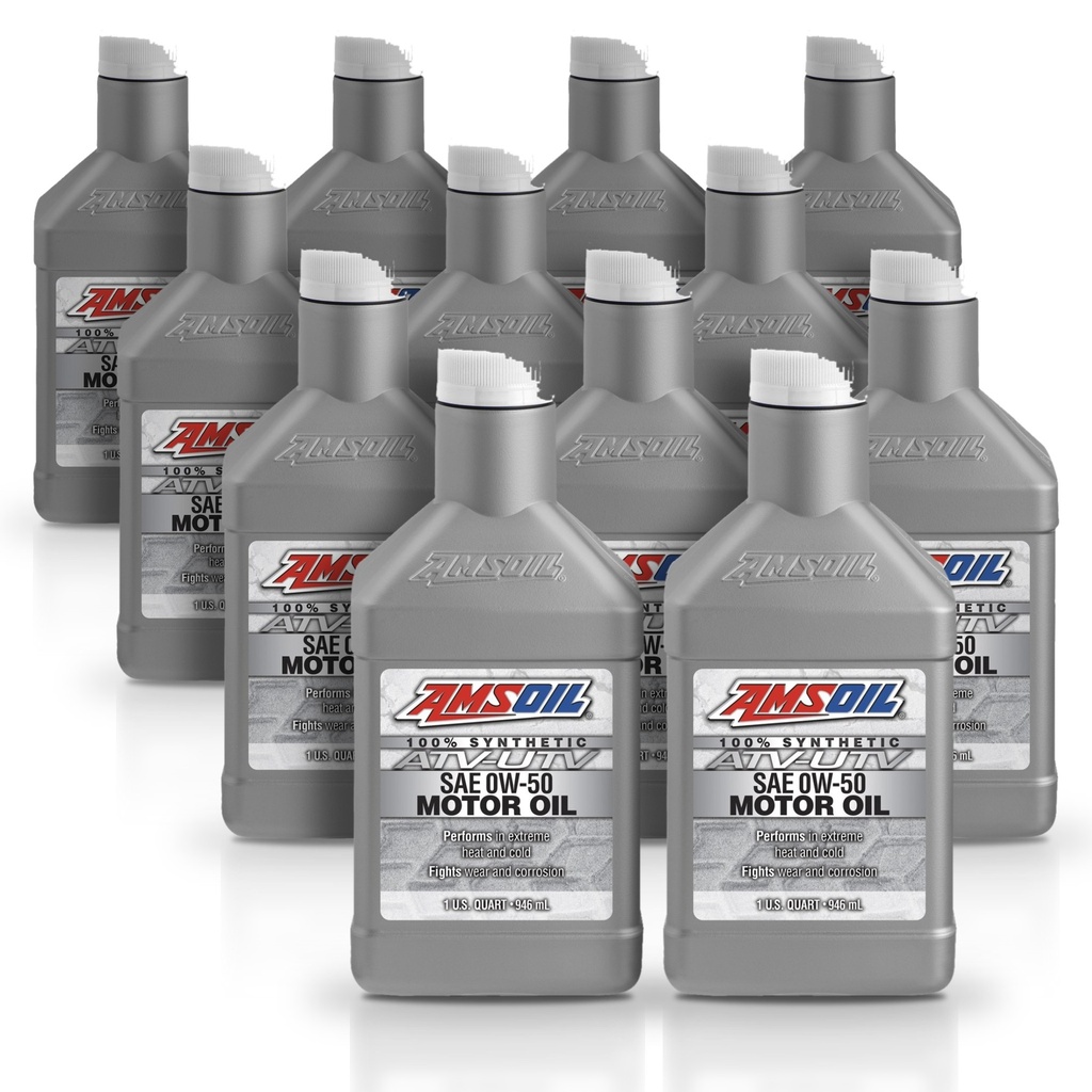 Kit 12 Litros 0W50 Synthetic ATV/UTV Motor Oil AMSOIL