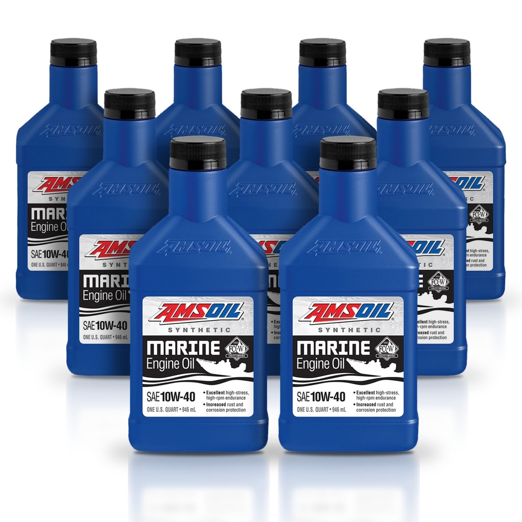 Kit 9 Litros 10W40 Formula 4-Stroke® Marine Synthetic Oil AMSOIL