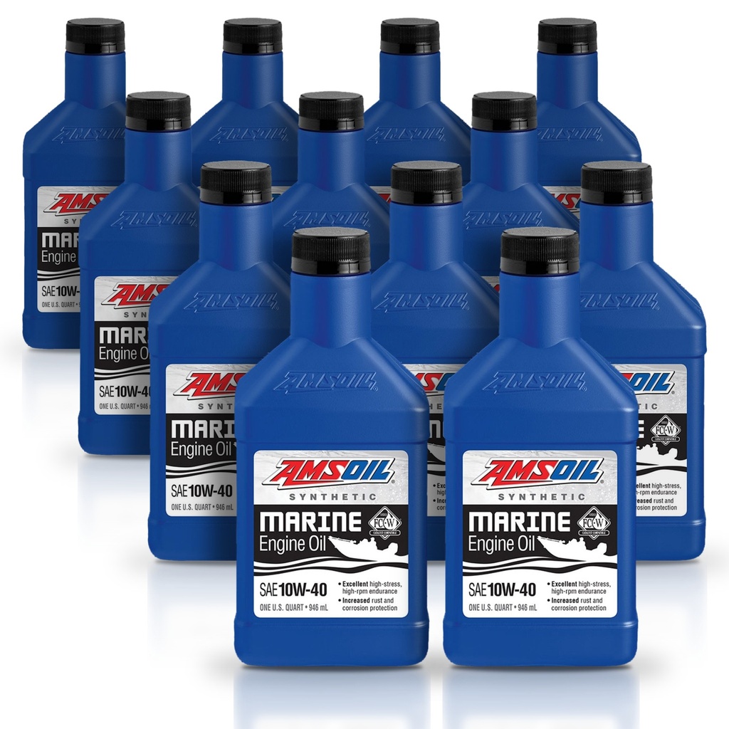 Kit 12 Litros 10W40 Formula 4-Stroke® Marine Synthetic Oil AMSOIL