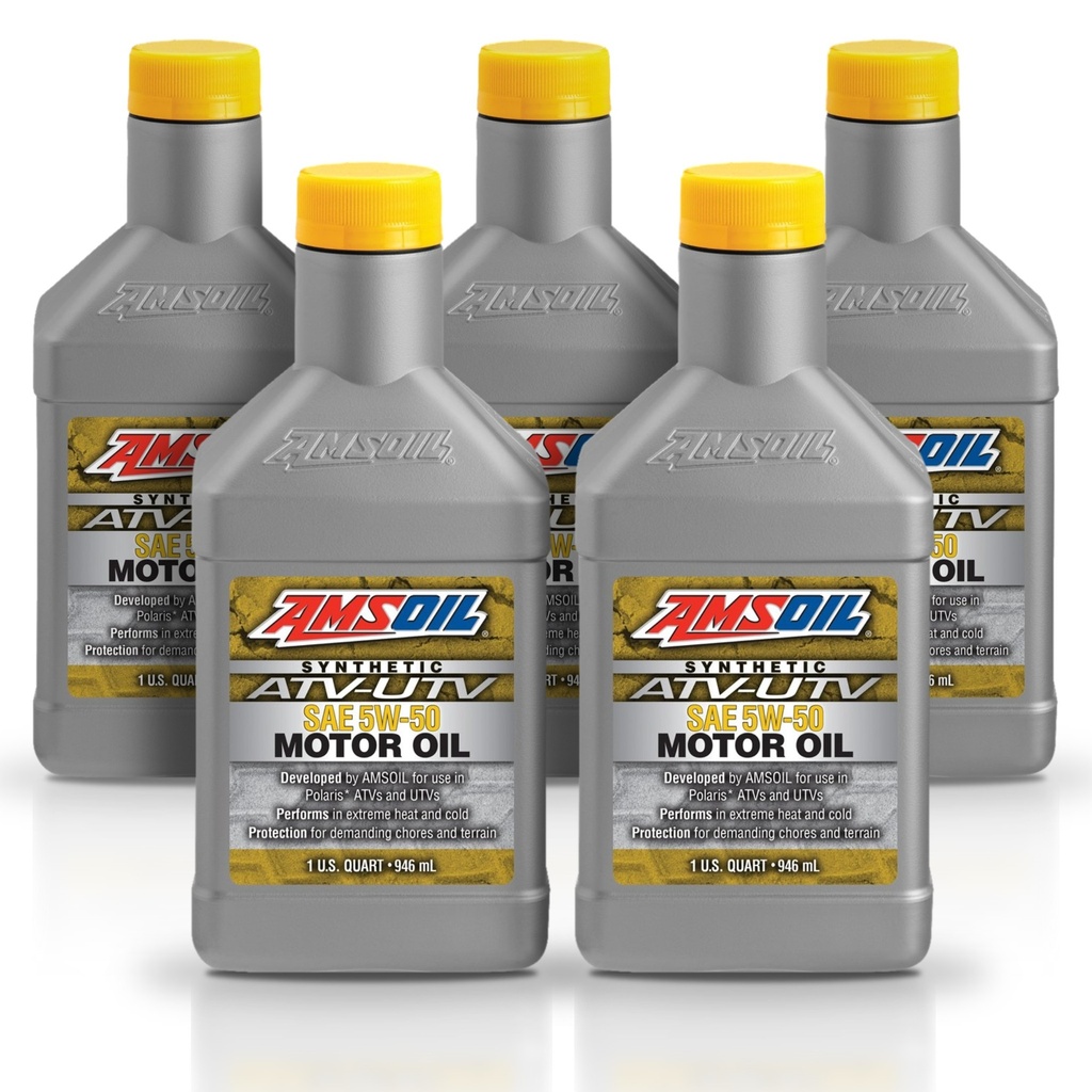 Kit 5 Litros 5W50 Synthetic ATV/UTV Motor Oil AMSOIL