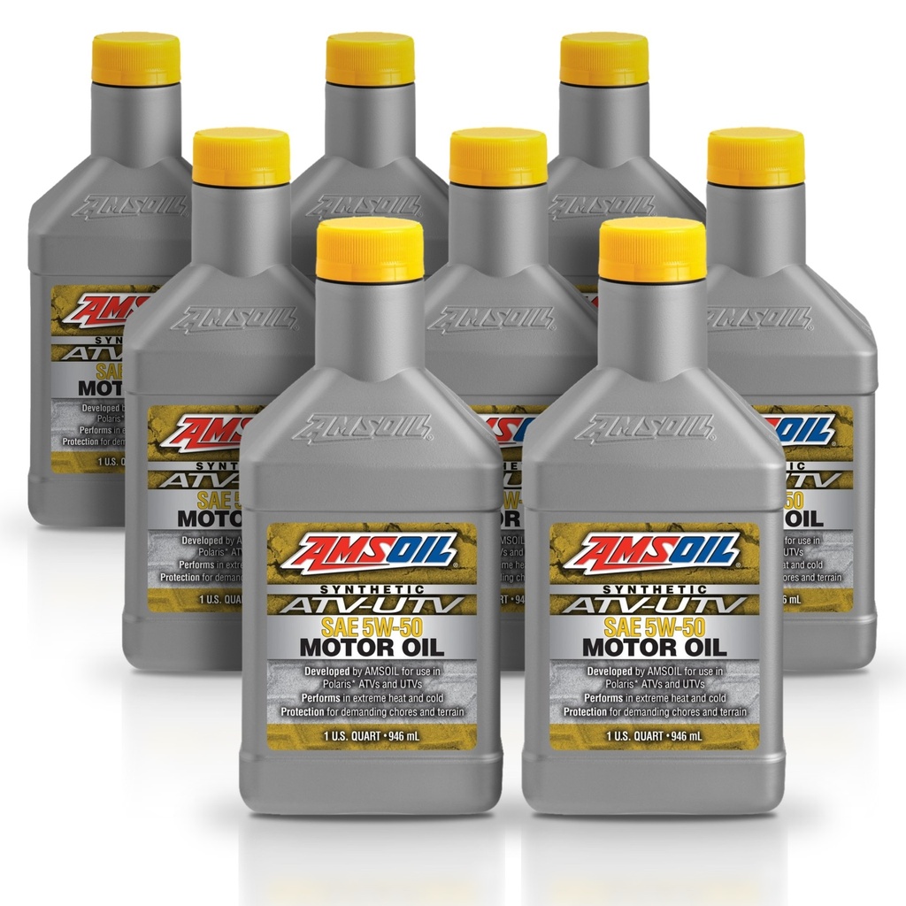 Kit 8 Litros 5W50 Synthetic ATV/UTV Motor Oil AMSOIL