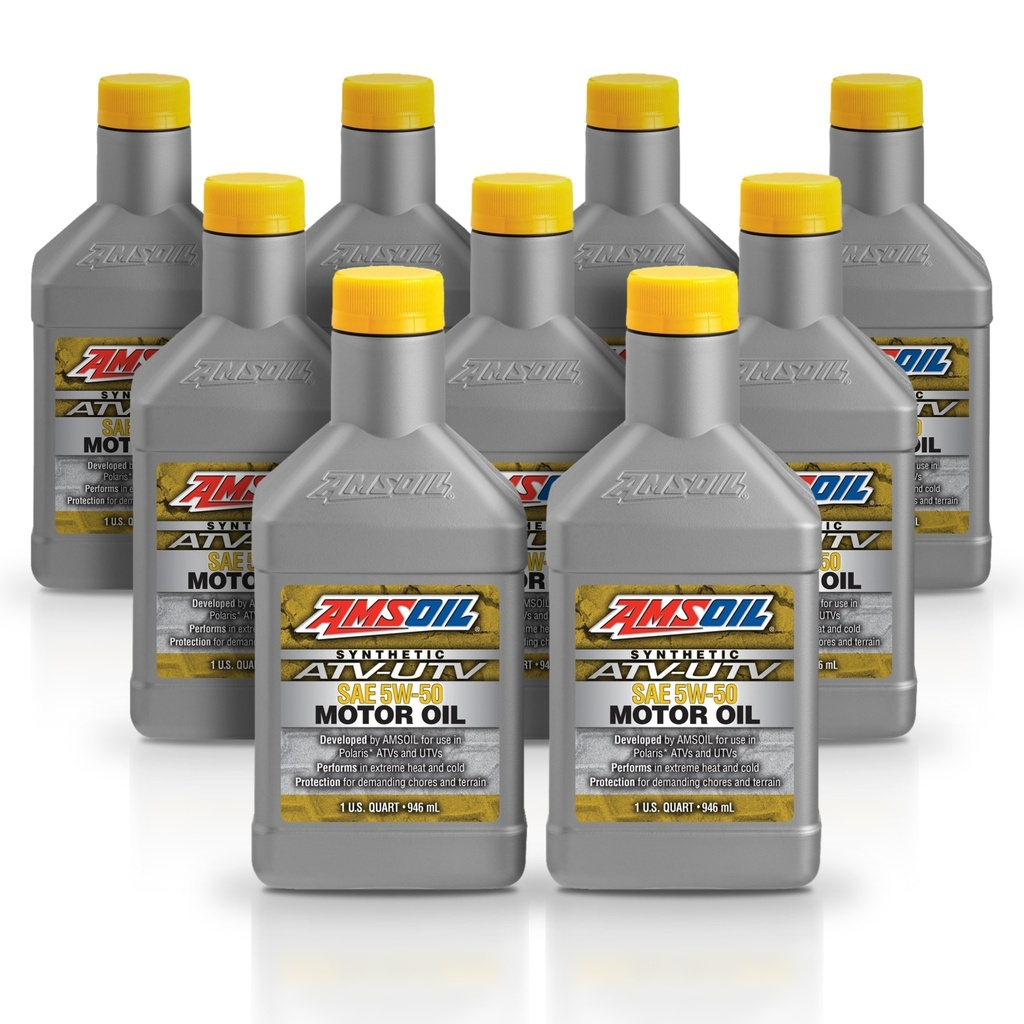 Kit 9 Litros 5W50 Synthetic ATV/UTV Motor Oil AMSOIL