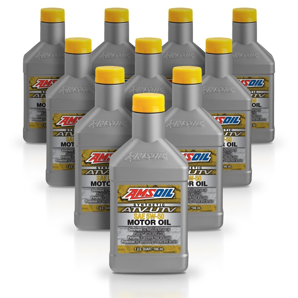 Kit 10 Litros 5W50 Synthetic ATV/UTV Motor Oil AMSOIL