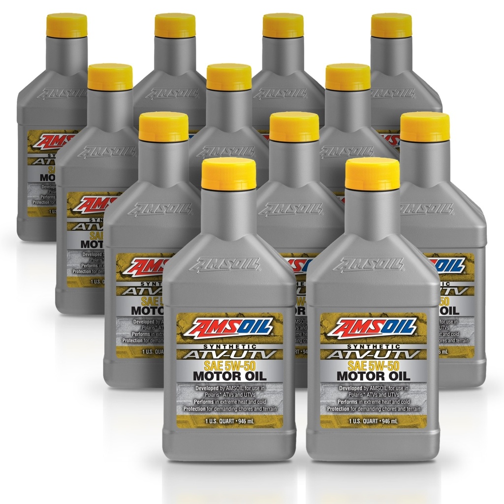 Kit 12 Litros 5W50 Synthetic ATV/UTV Motor Oil AMSOIL