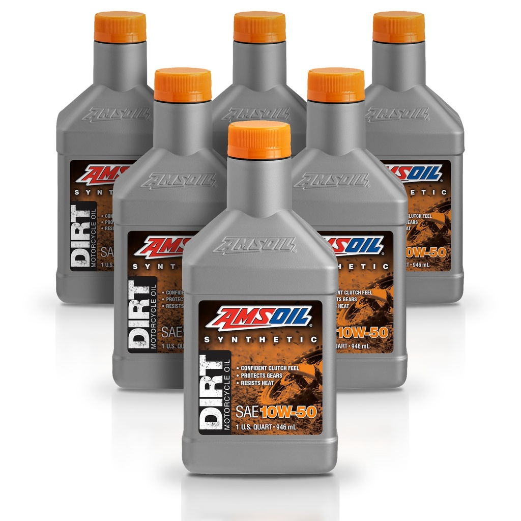 Kit 6 Litros 10W50 Synthetic Dirt Bike Oil AMSOIL