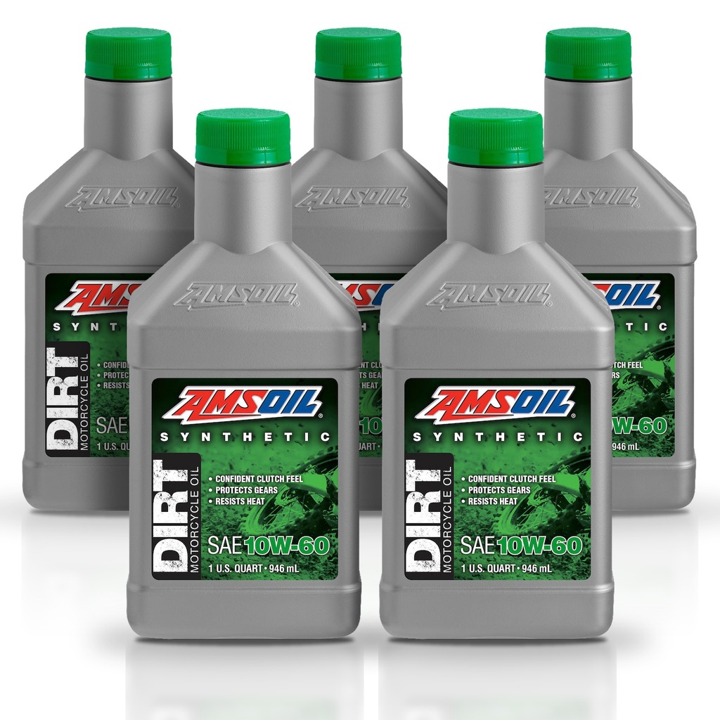 Kit 5 Litros 10W60 Synthetic Dirt Bike Oil AMSOIL