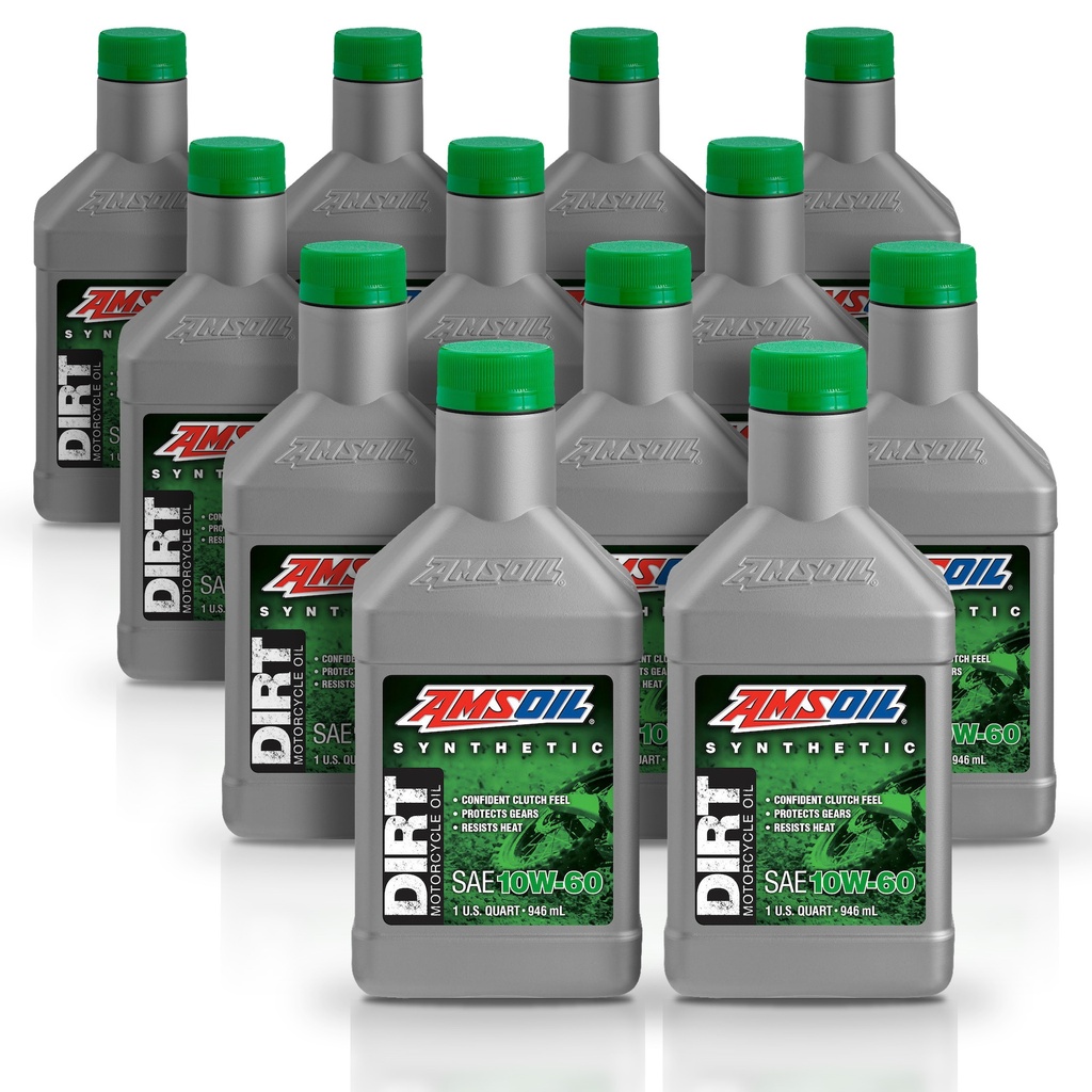 Kit 12 Litros 10W60 Synthetic Dirt Bike Oil AMSOIL