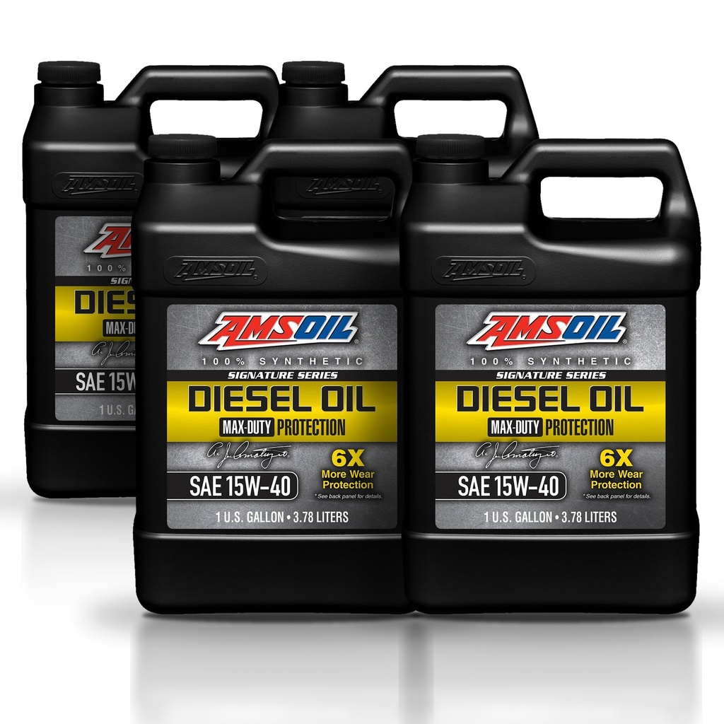 Kit 4 Galones 15W40 Max-Duty Synthetic Diesel Oil AMSOIL