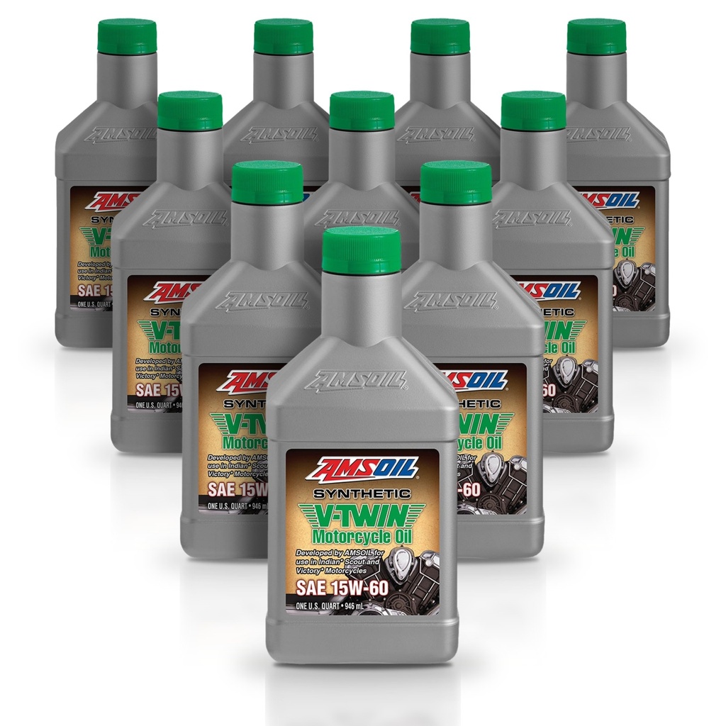 Kit 10 Litros 15W60 Synthetic V-Twin Motorcycle Oil AMSOIL