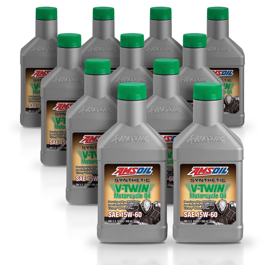 Kit 11 Litros 15W60 Synthetic V-Twin Motorcycle Oil AMSOIL