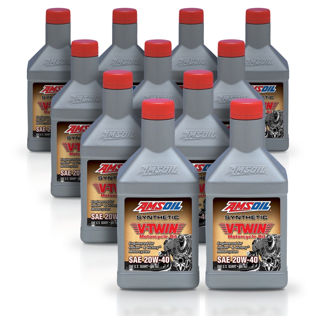 Kit 11 Litros 20W40 Synthetic V-Twin Motorcycle Oil AMSOIL