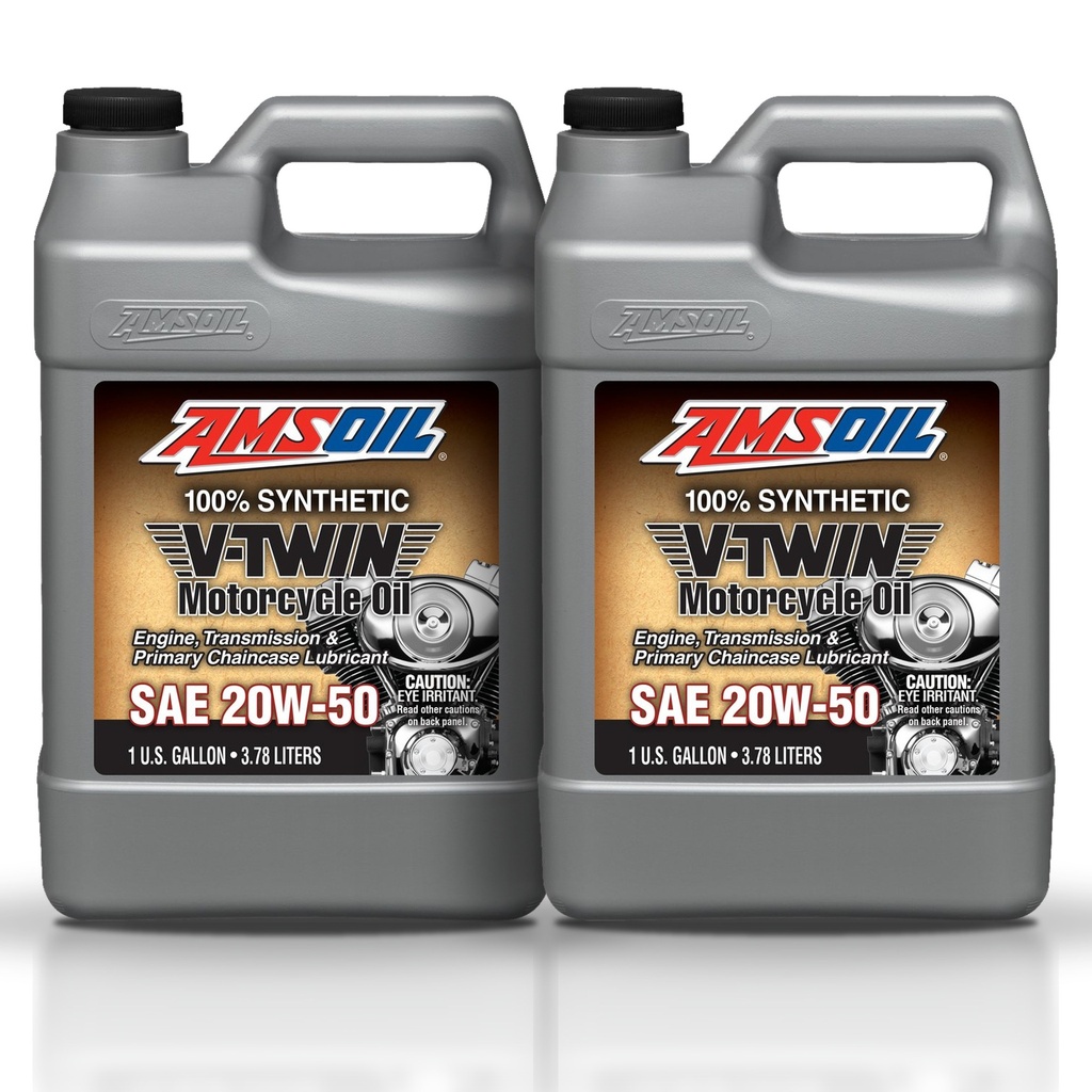 Kit 2 Galones 20W50 Synthetic Motorcycle Oil AMSOIL