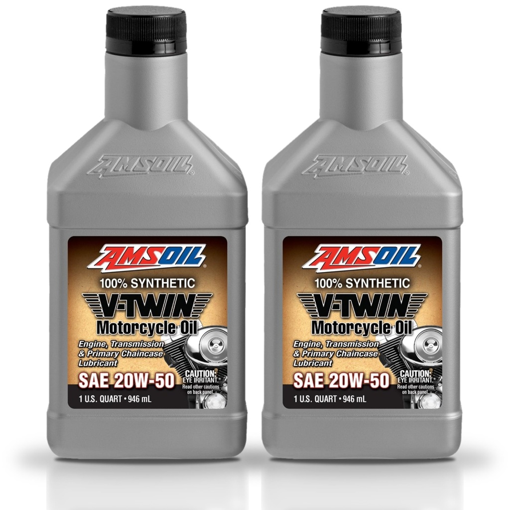 Kit 2 Litros 20W50 Synthetic Motorcycle Oil AMSOIL