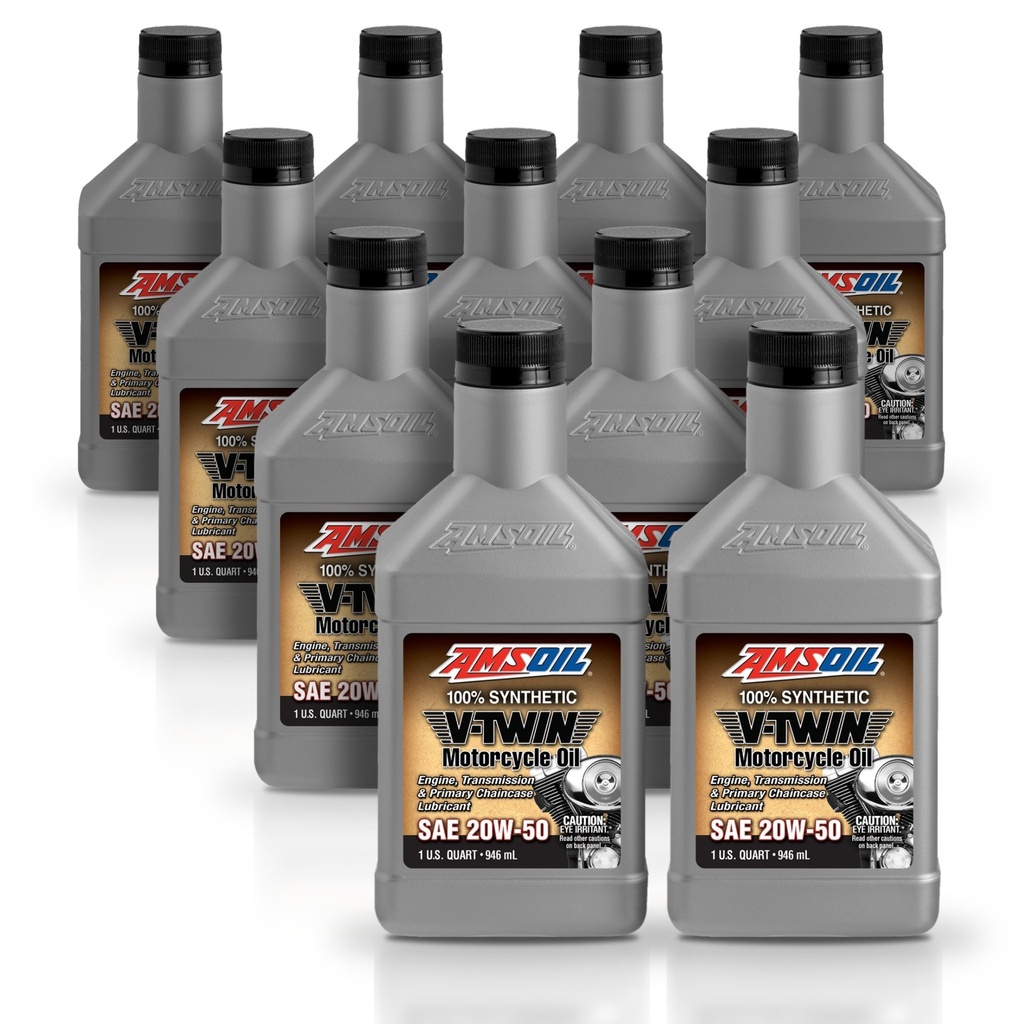 Kit 11 Litros 20W50 Synthetic Motorcycle Oil AMSOIL