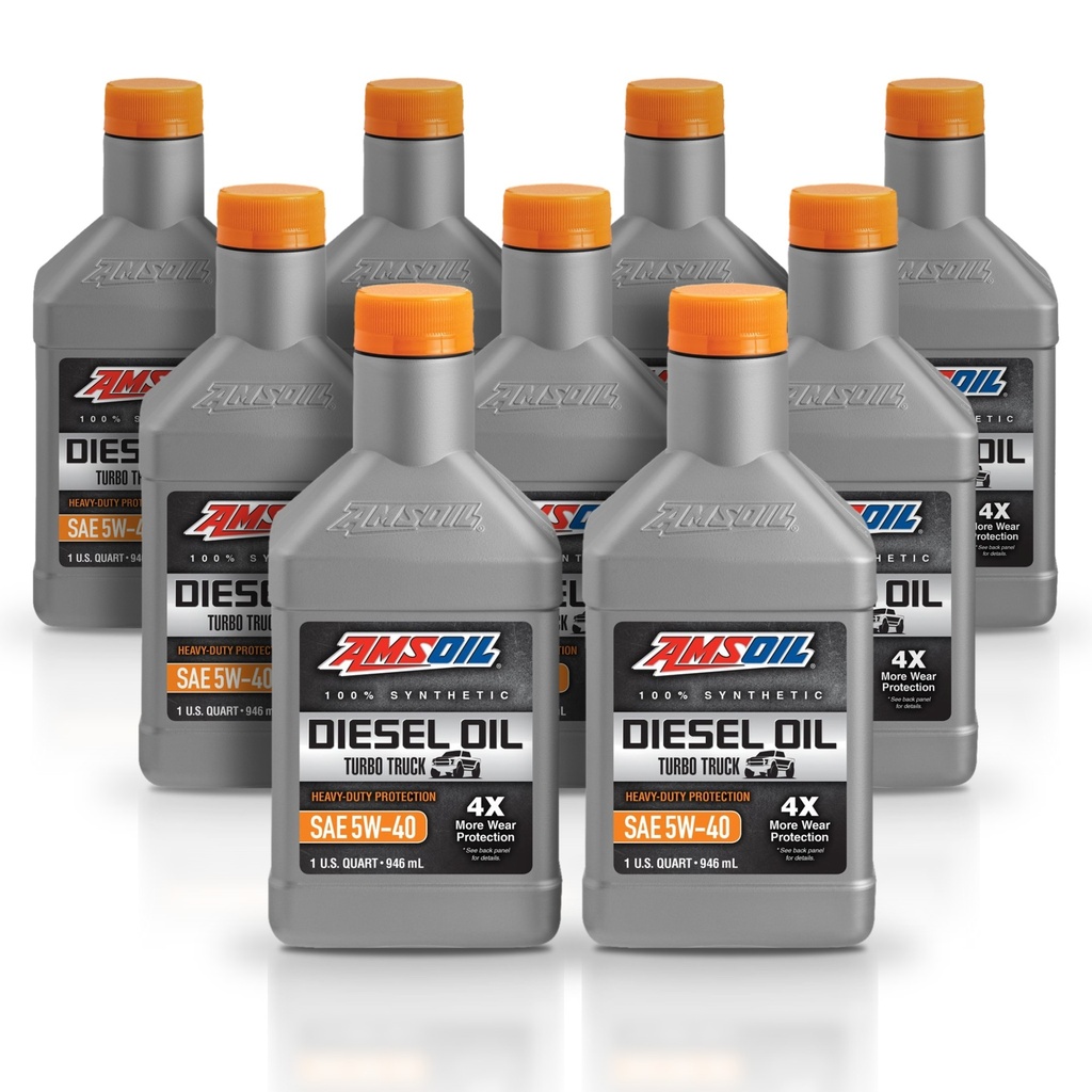 Kit 9 Litros 5W40 Heavy-Duty Synthetic Diesel Oil AMSOIL