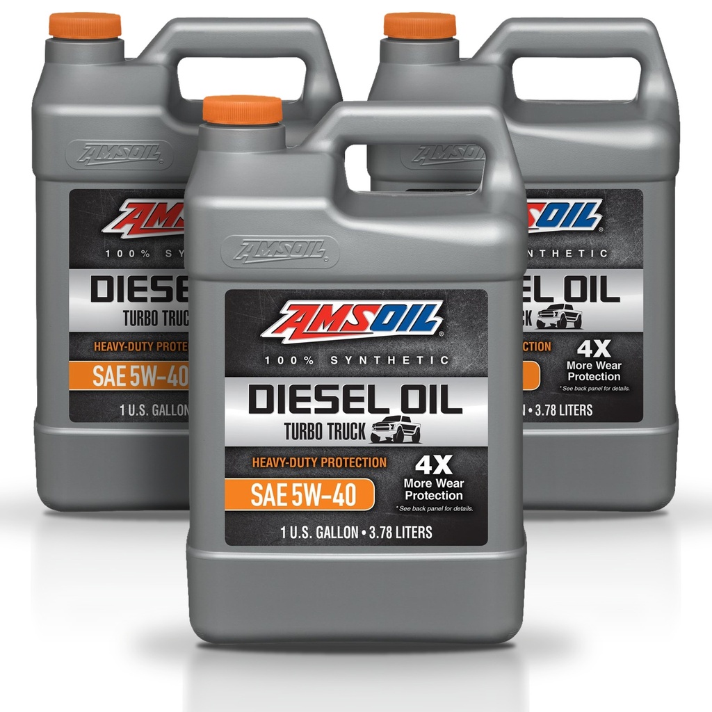 Kit 3 Galones 5W40 Heavy-Duty Synthetic Diesel Oil AMSOIL