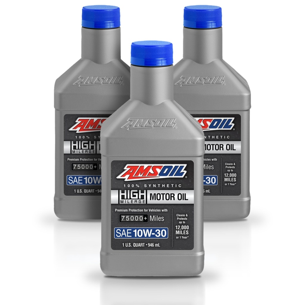 Kit 3 Litros Aceite 10W30 sintetico alto km 946 ml AMSOIL
