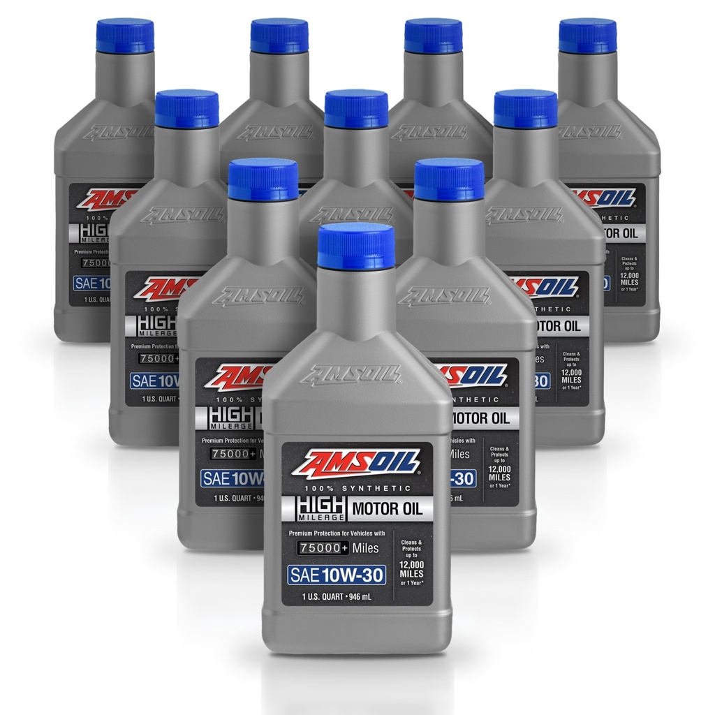 Kit 10 Litros Aceite 10W30 sintetico alto km 946 ml AMSOIL