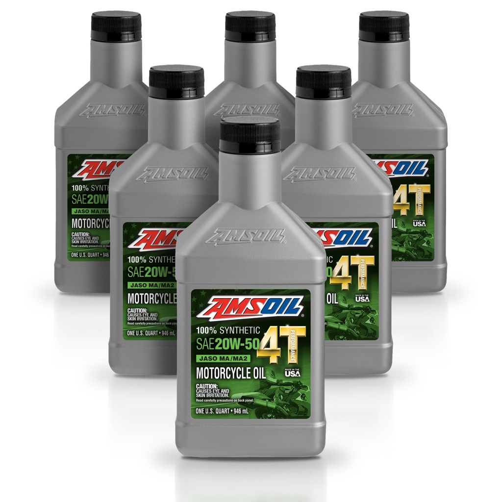 Kit 6 Litros ACEITE 4T 100 SINTETICO 20W50 AMSOIL
