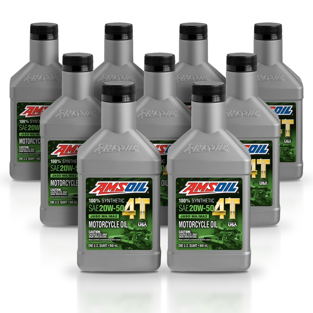 Kit 9 Litros ACEITE 4T 100 SINTETICO 20W50 AMSOIL