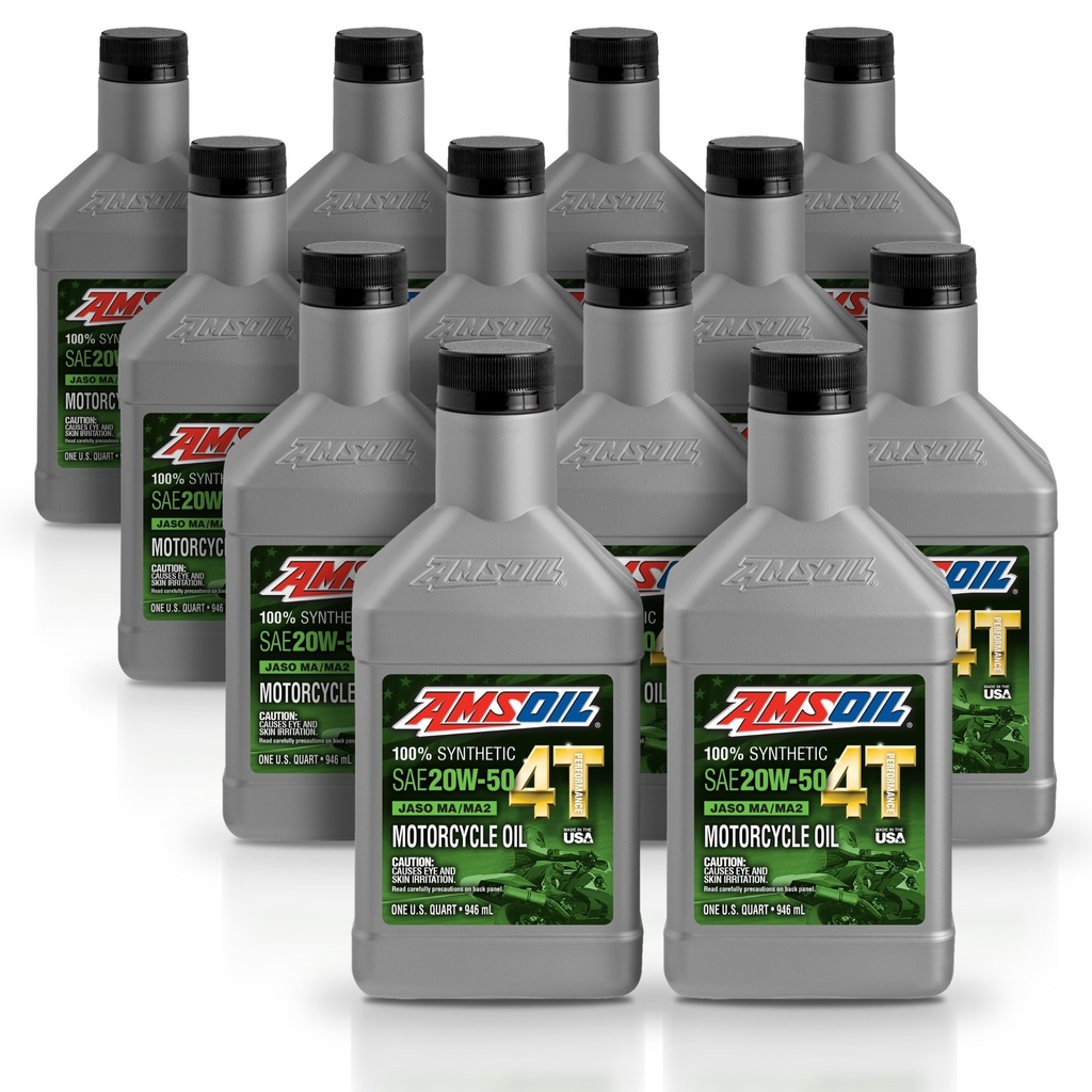 Kit 12 Litros ACEITE 4T 100 SINTETICO 20W50 AMSOIL