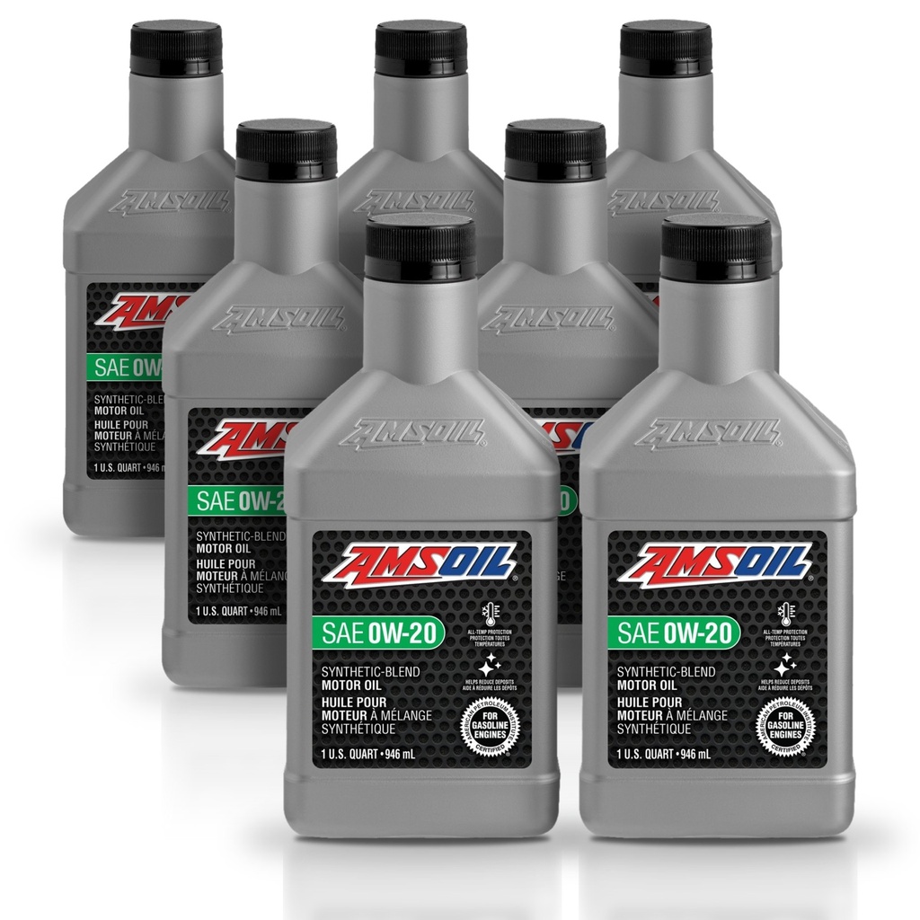 Kit 7 Litros Aceite motor Semisintetico 0W20 946 ML AMSOIL