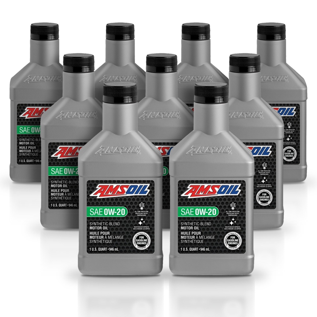 Kit 9 Litros Aceite motor Semisintetico 0W20 946 ML AMSOIL
