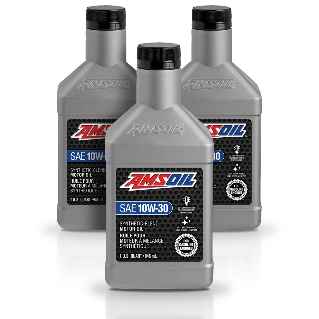 Kit 3 Litros Aceite motor Semisintetico 10W30 946 ML AMSOIL