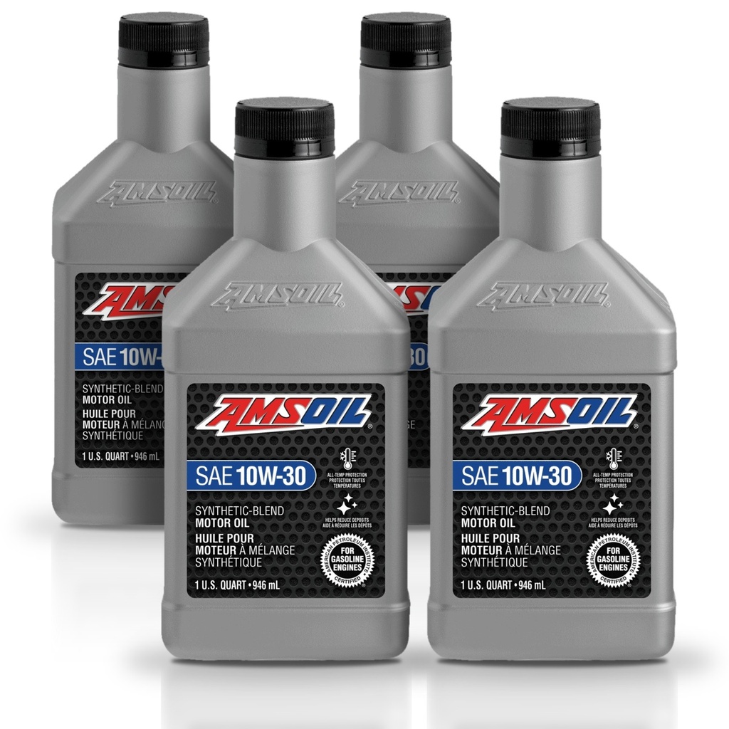 Kit 4 Litros Aceite motor Semisintetico 10W30 946 ML AMSOIL