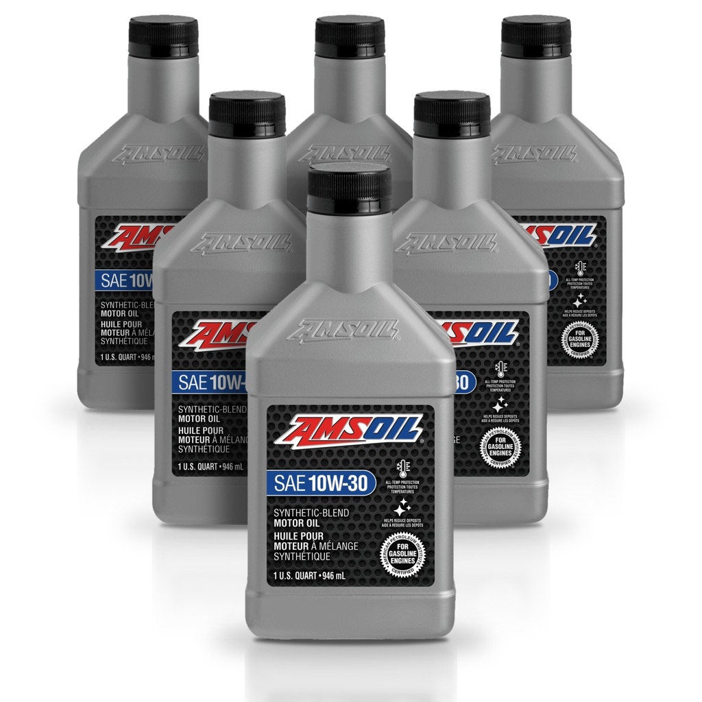 Kit 6 Litros Aceite motor Semisintetico 10W30 946 ML AMSOIL