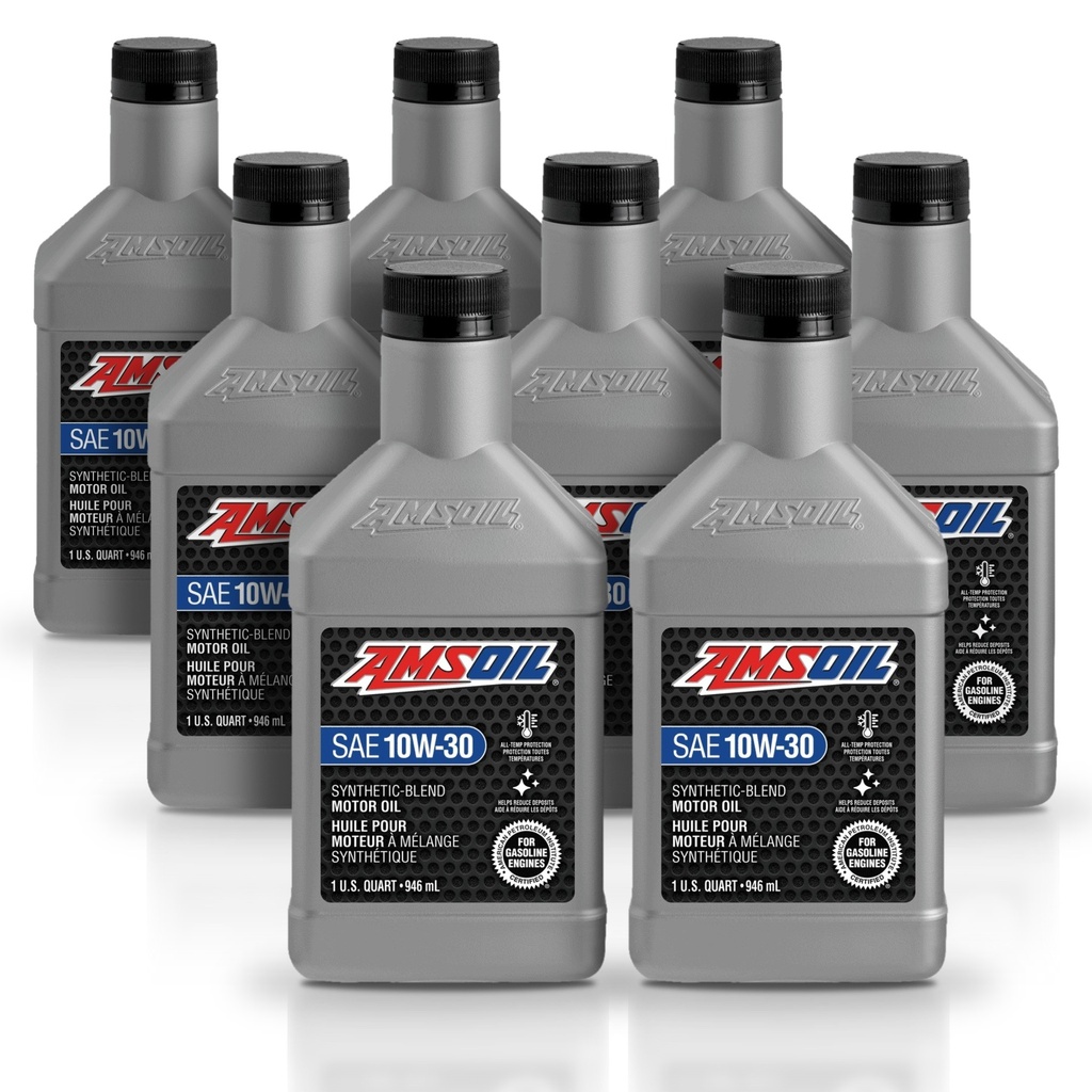 Kit 8 Litros Aceite motor Semisintetico 10W30 946 ML AMSOIL