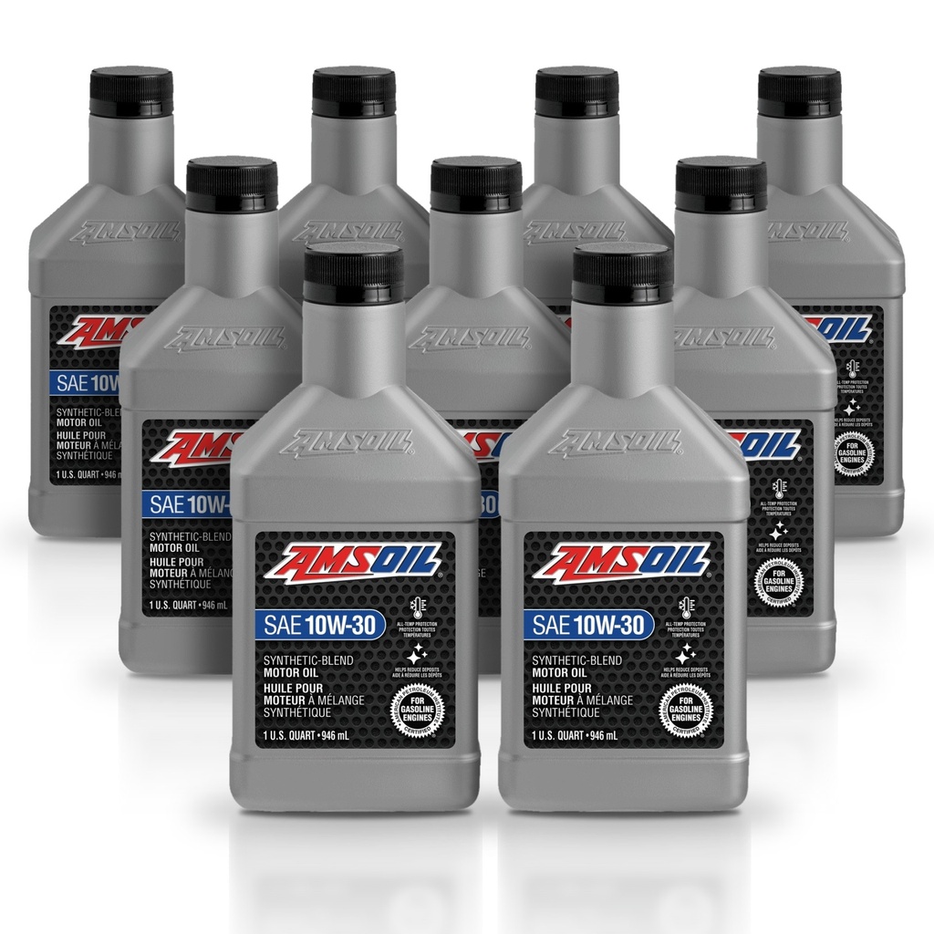 Kit 9 Litros Aceite motor Semisintetico 10W30 946 ML AMSOIL