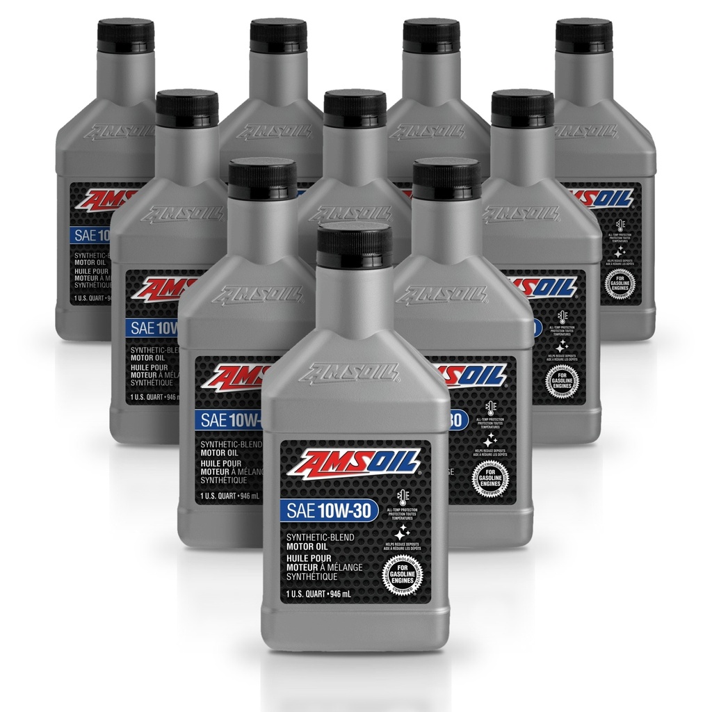 Kit 10 Litros Aceite motor Semisintetico 10W30 946 ML AMSOIL