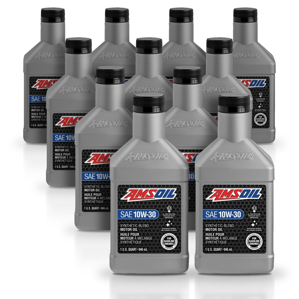Kit 11 Litros Aceite motor Semisintetico 10W30 946 ML AMSOIL