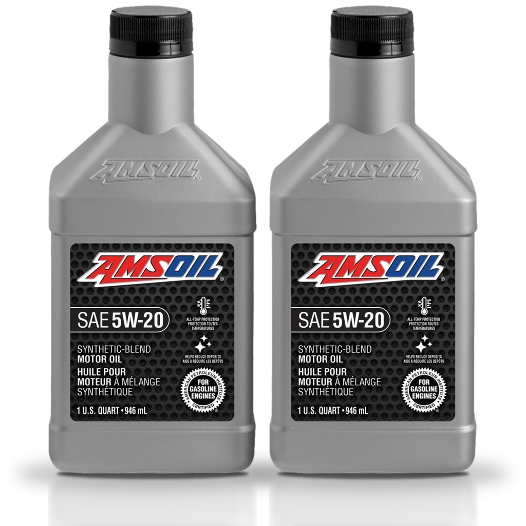 Kit 2 Litros Aceite motor Semisintetico 5W20 946 ML AMSOIL