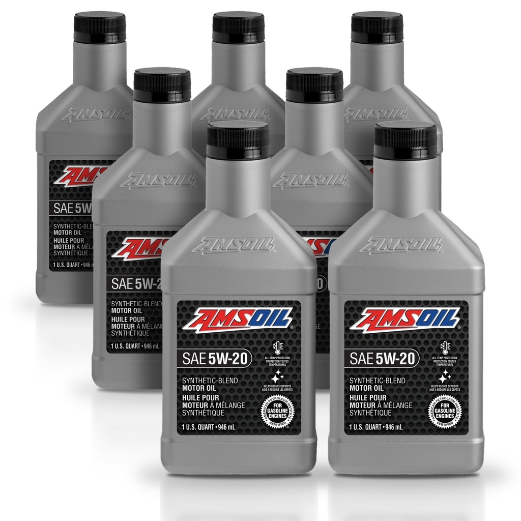 Kit 7 Litros Aceite motor Semisintetico 5W20 946 ML AMSOIL