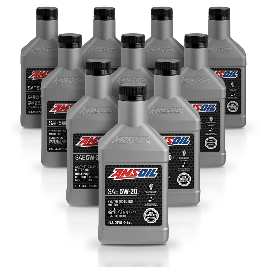 Kit 10 Litros Aceite motor Semisintetico 5W20 946 ML AMSOIL