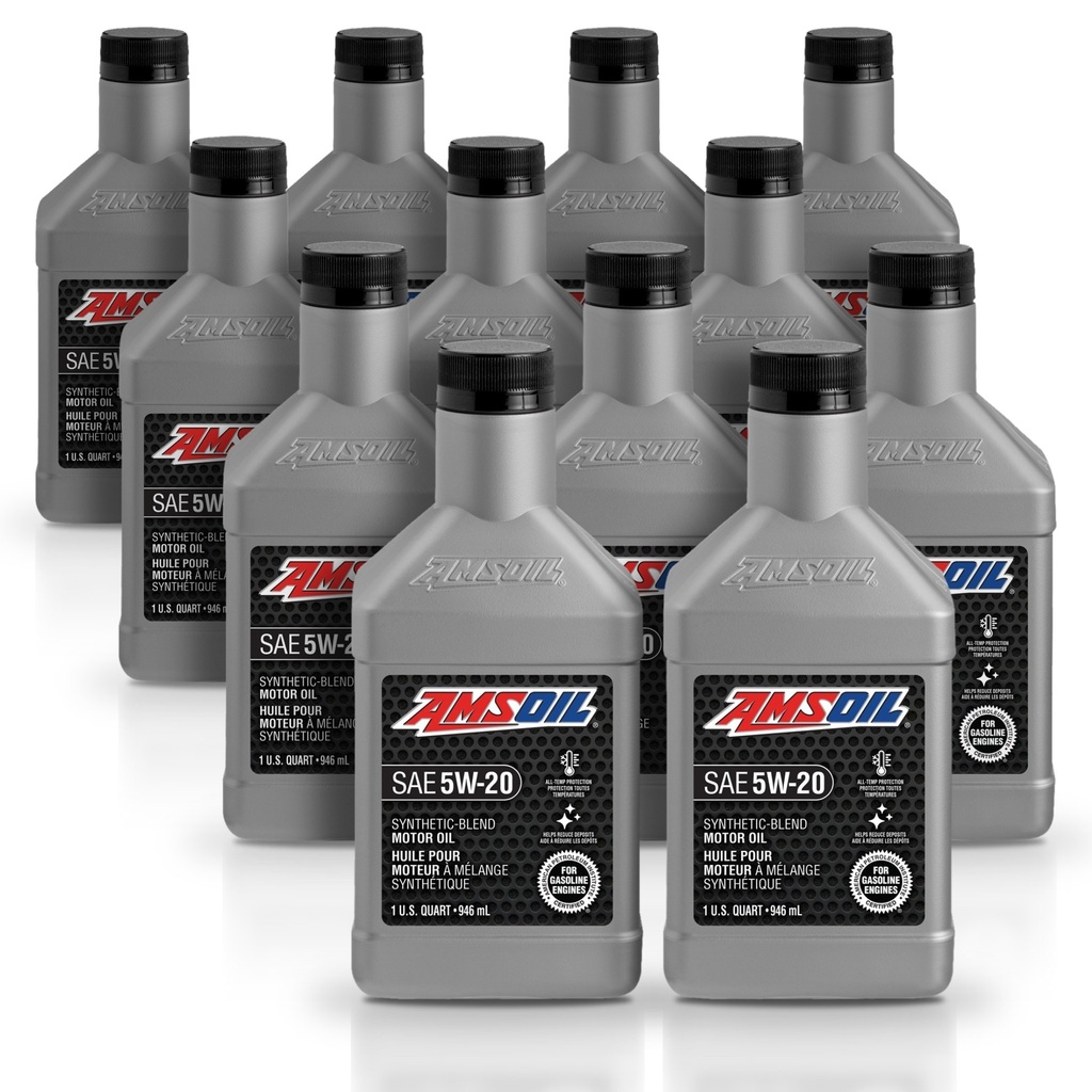 Kit 12 Litros Aceite motor Semisintetico 5W20 946 ML AMSOIL